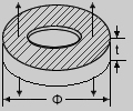 Piezoelectric Rings Thickness Mode